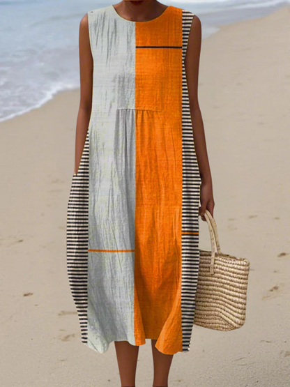May™ Colorblock Midi Dress