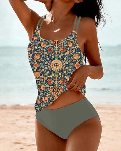 Georgia | Flower Print Tankini