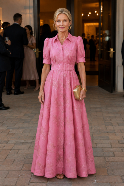 Stella & Grace™ | Belted Floral Maxi Dress