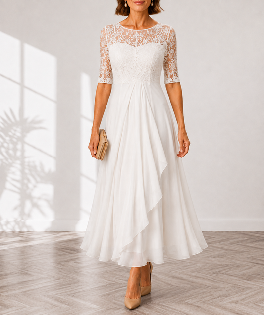 Rose – The Flattering Lace Midi Dress