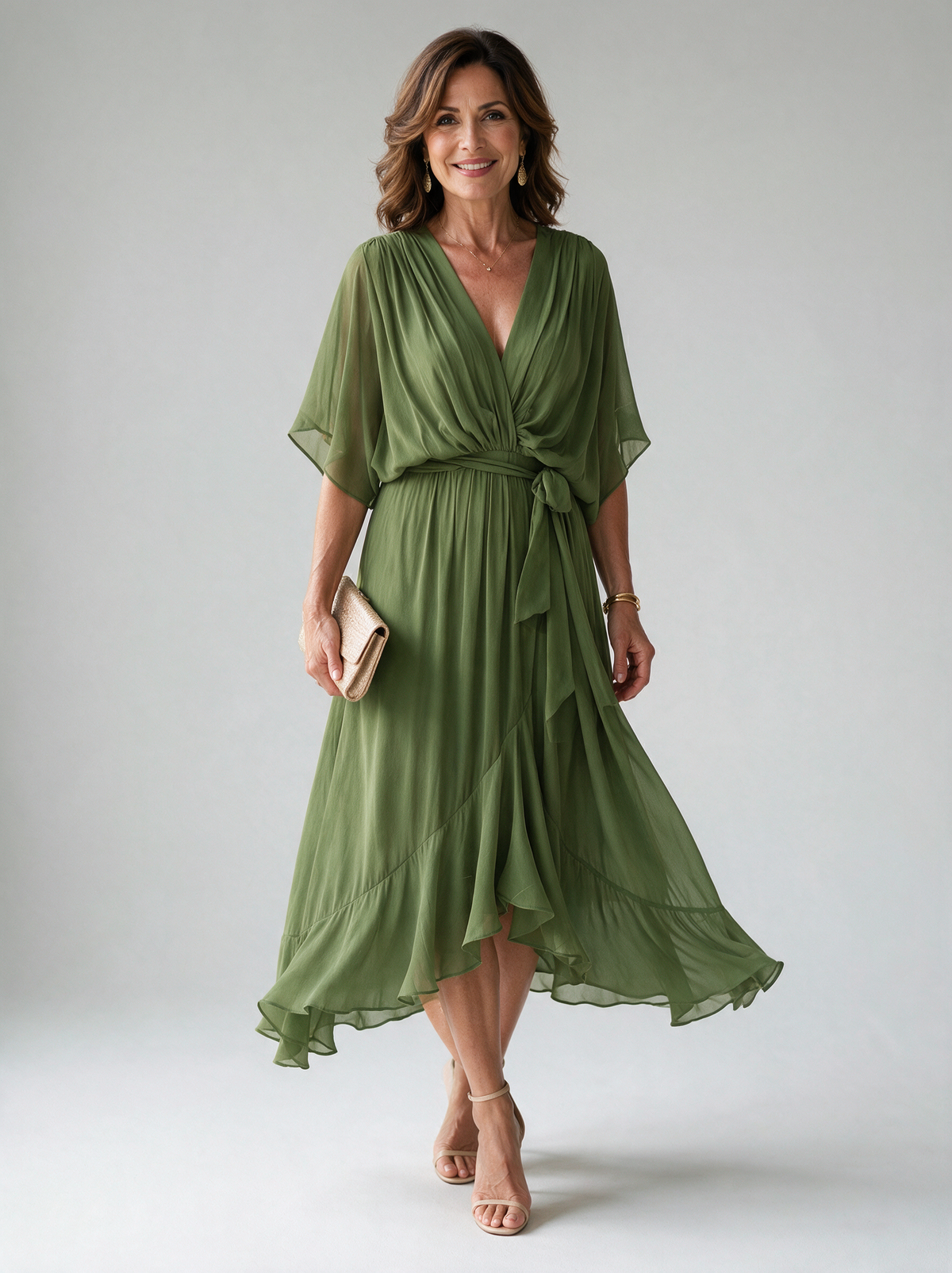 Monica | Elegant V-Neck Dress