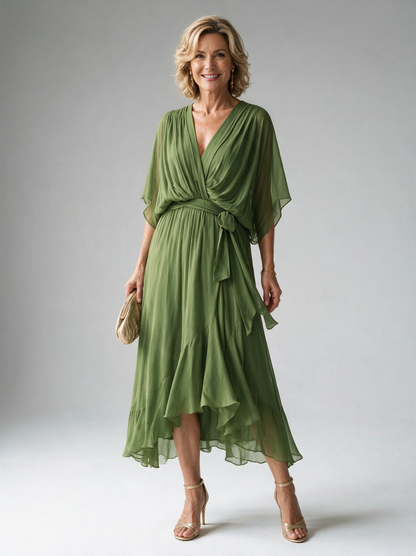 Monica | Elegant V-Neck Dress
