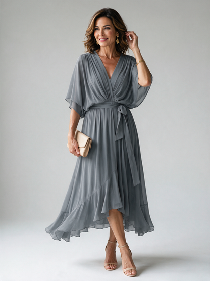 Monica | Elegant V-Neck Dress