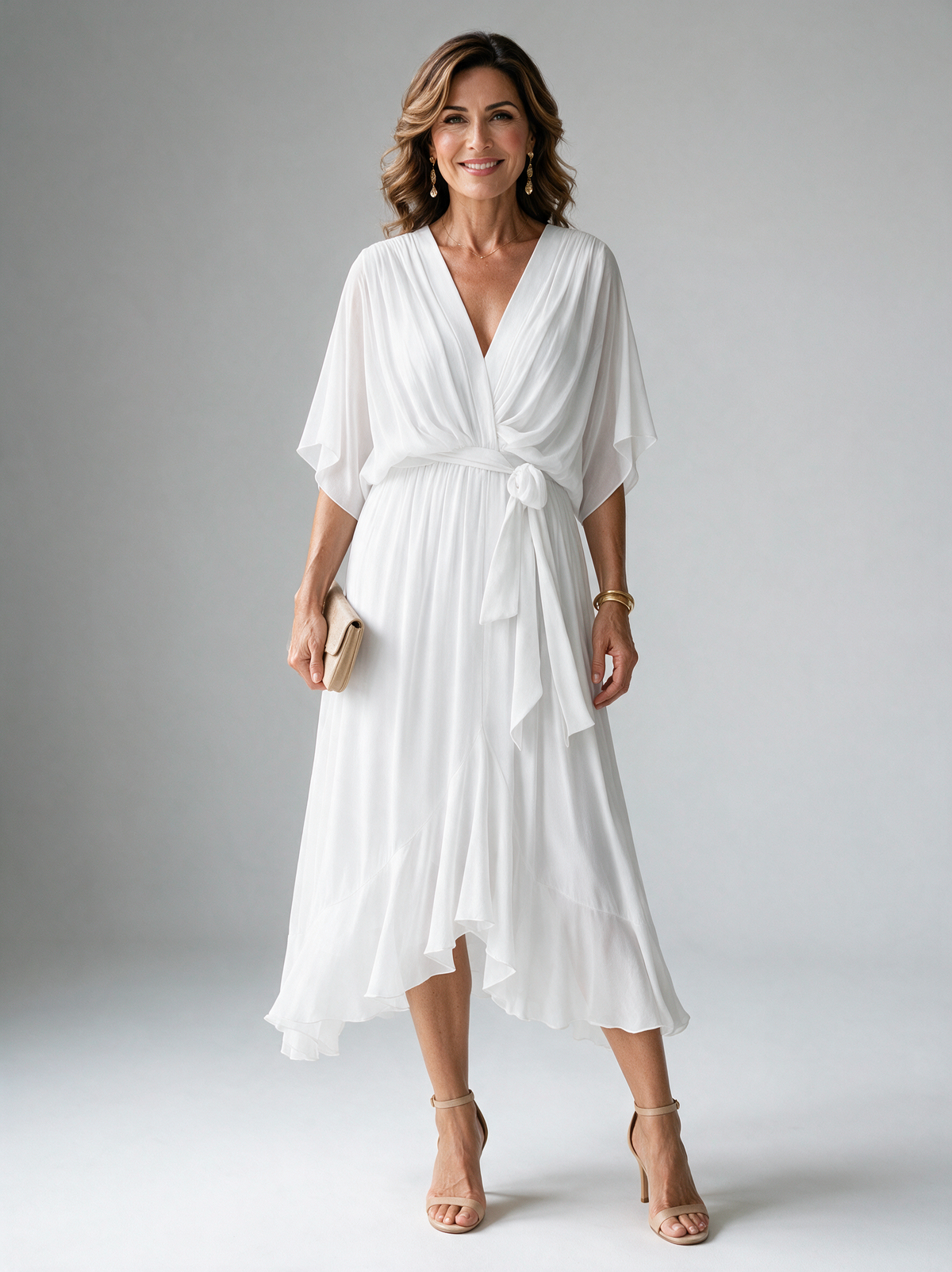 Monica | Elegant V-Neck Dress