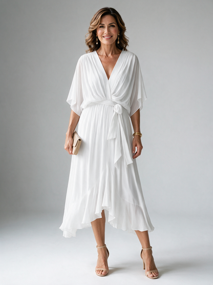 Monica | Elegant V-Neck Dress