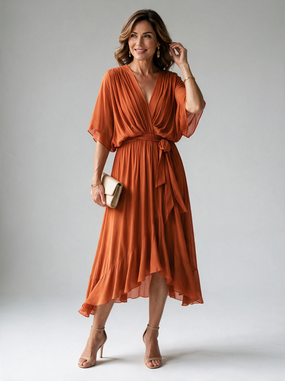 Monica | Elegant V-Neck Dress